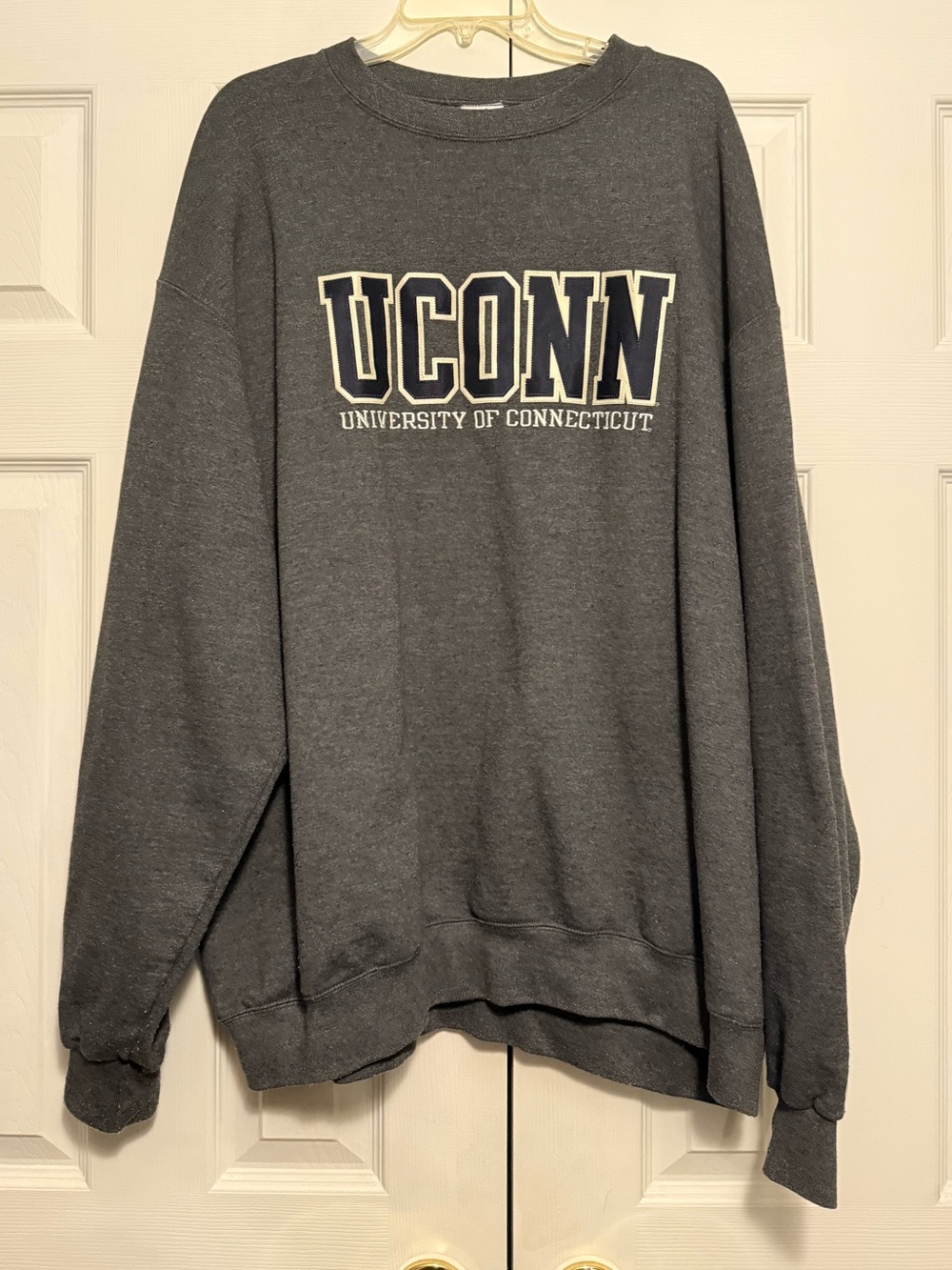 Grey University of Connecticut Crewneck Sweater